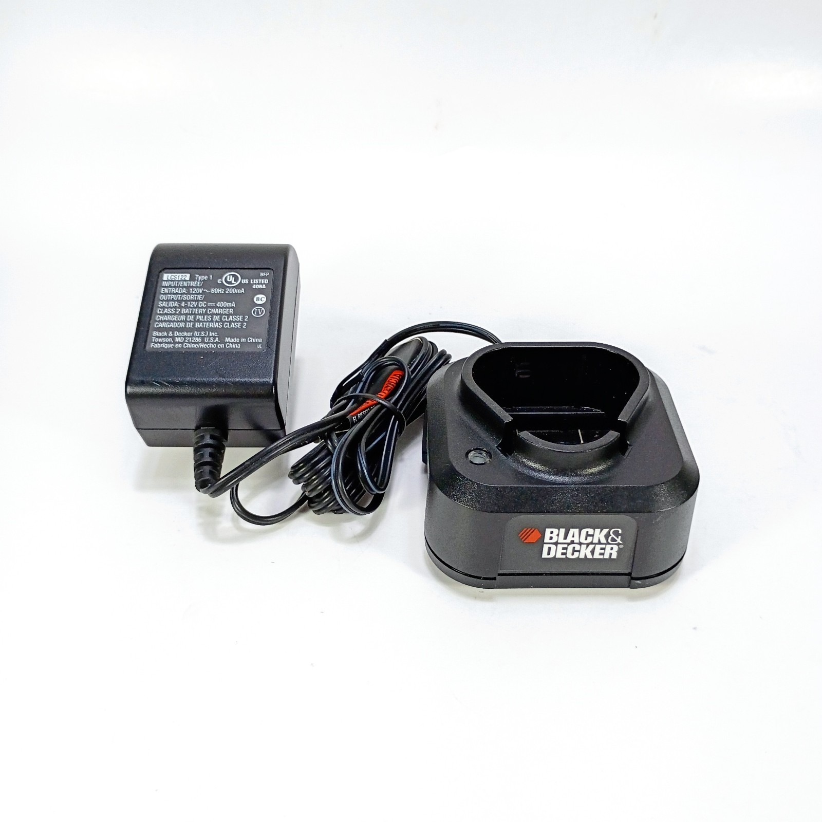 Black and Decker LCS122 Type 1 12v Battery Charger ONLY