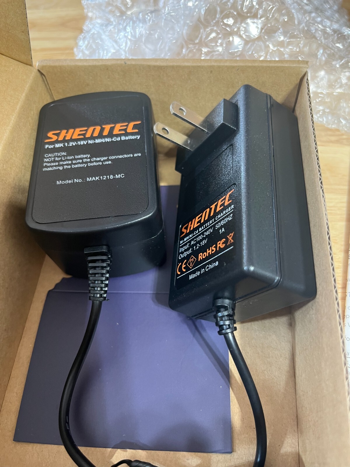 Shentec 1.2V-18V Battery Charger for Makita Batteries that fit Ridgid 320E
