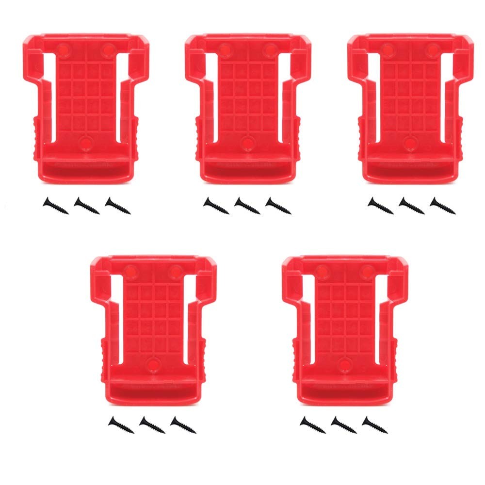 5Packs Battery Holder for Milwaukee M18 18V Mount Dock