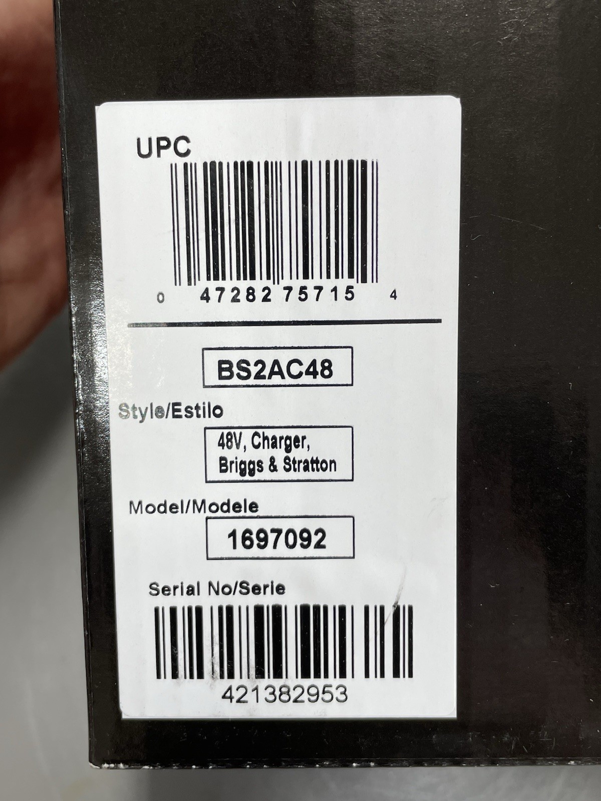 Briggs & Stratton 48-Volt Lithium Ion Battery Charging Station 1697092 BS2AC48
