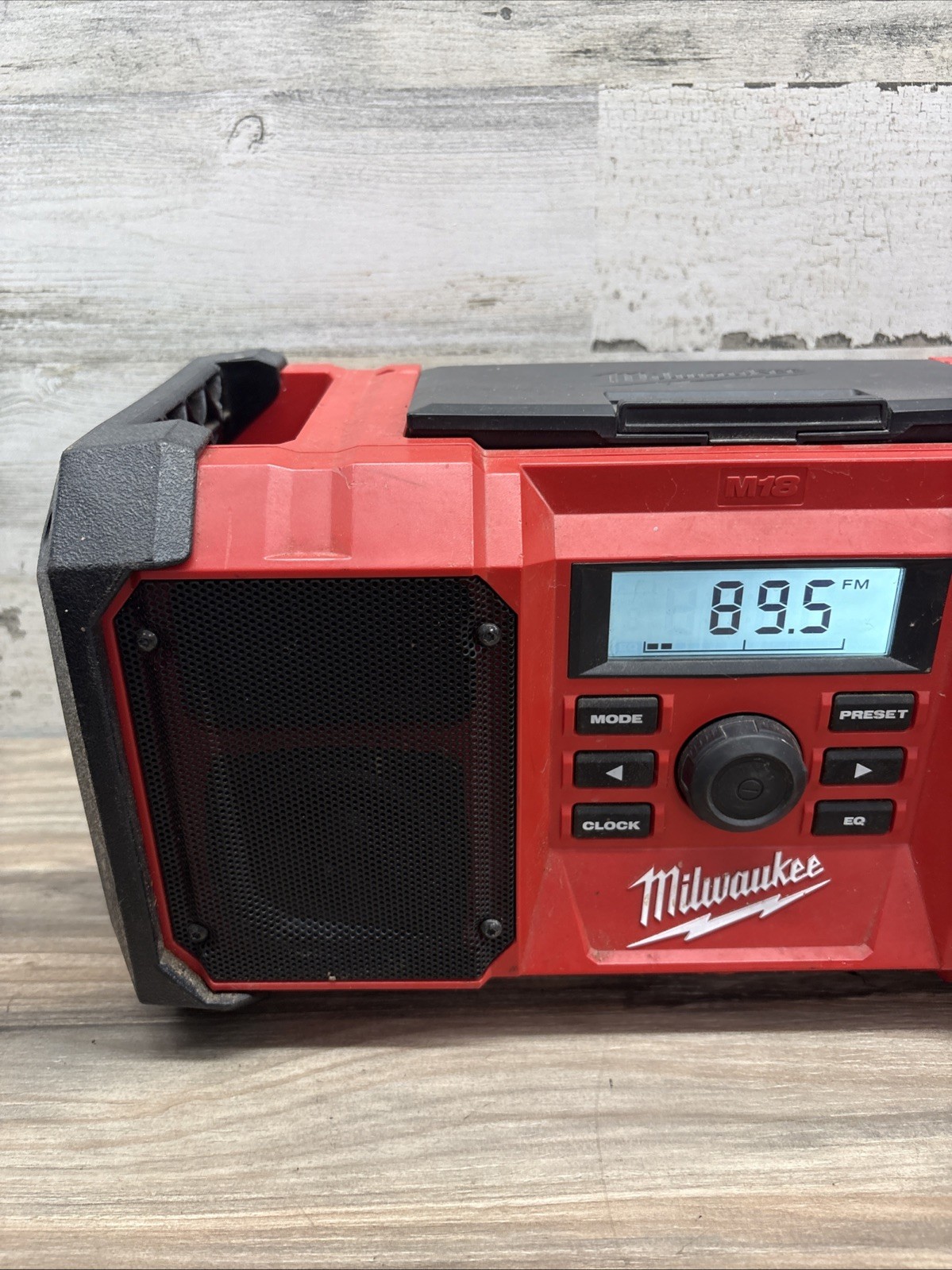 Milwaukee 2890-20 M18 Jobsite Radio AM/FM Cordless Corded USB Port Red Black