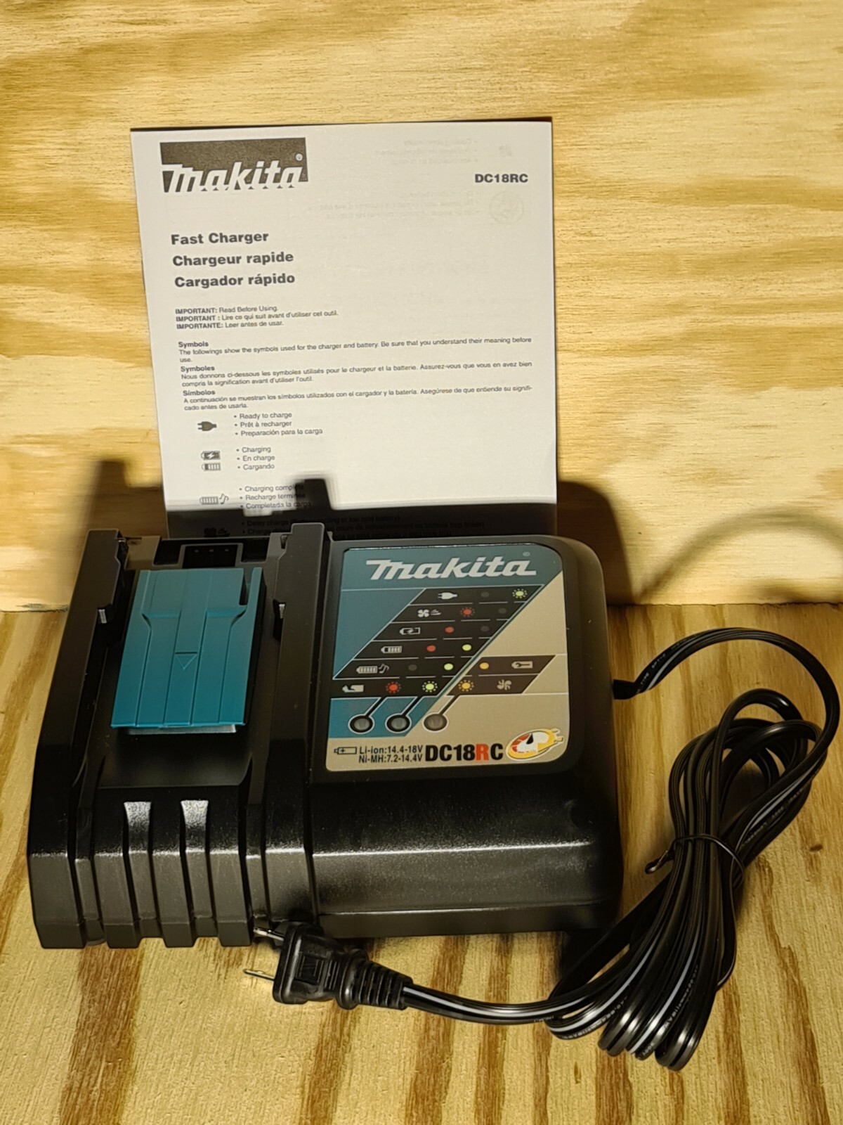 Makita DC18RC 18V Lithium-Ion Rapid Battery Charger