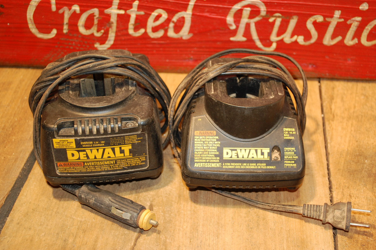 OEM Original Genuine DeWalt 7.2V – 14.4V Ni-Cd Battery Charger DW9118 DW9109 LOT
