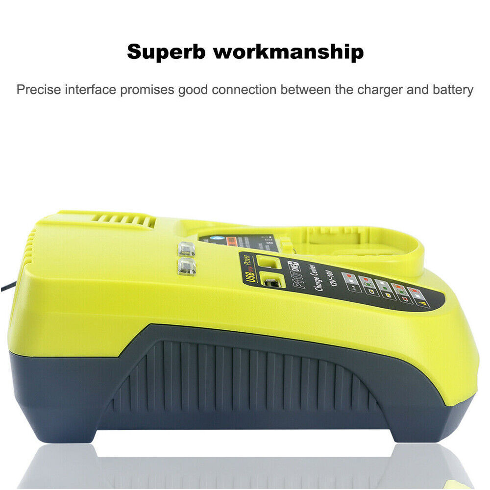 P117 Battery Charger For RYOBI One Plus High Capacity 18Volt Lithium-Ion P108