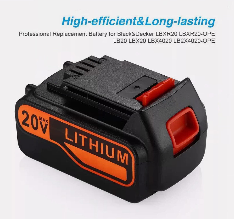 5.0Ah 20Volt LB2X4020 Battery FOR Black & Decker 20V MAX Lithium LBXR20 LBX20 US