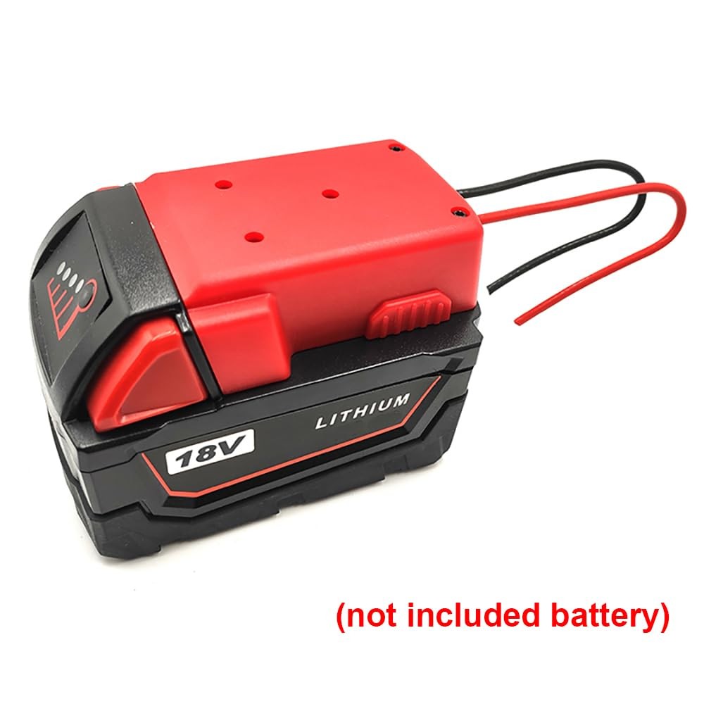 Qinizx Power Wheel Adapter Compatible Milwaukee 18V Lithium Battery M18R-Apt