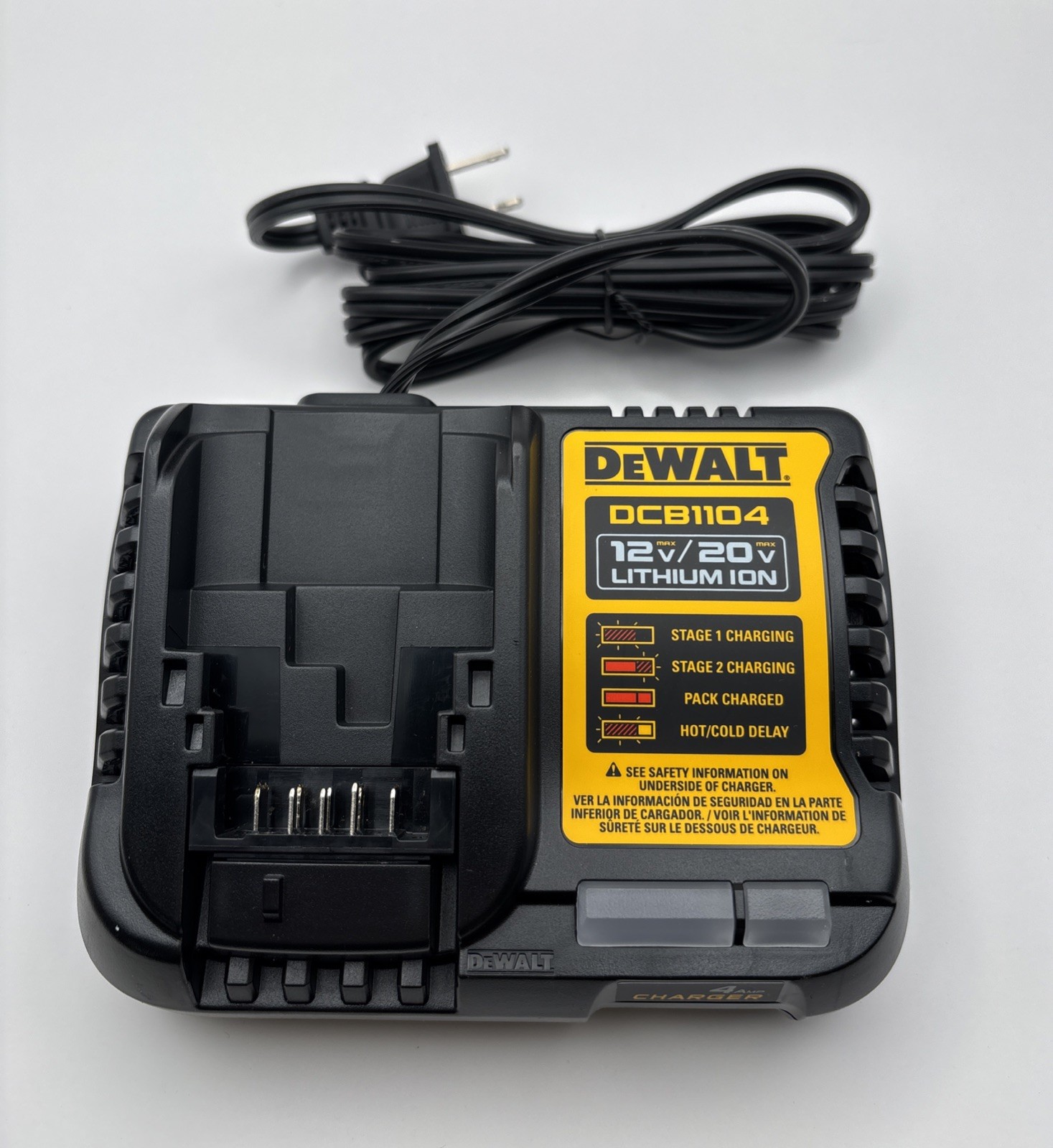 DEWALT DCB1104 12V /20V Li-Ion 4 Amp Battery Charger