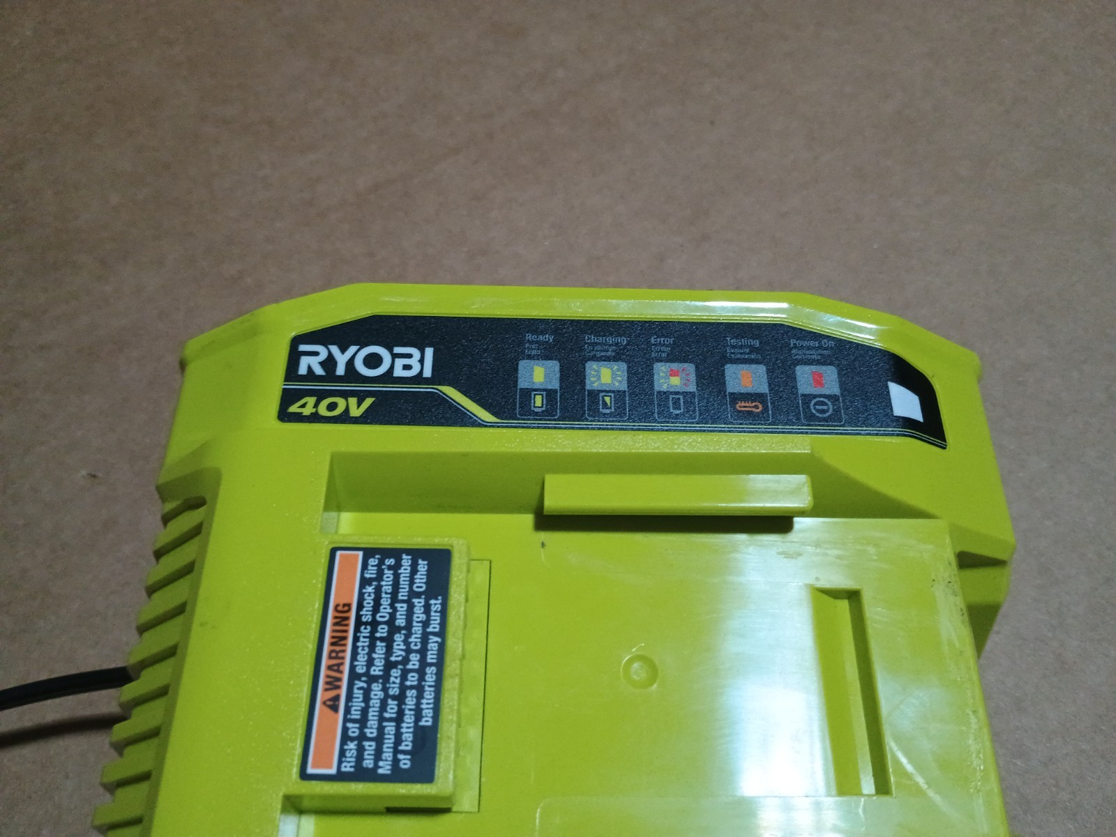 Authentic New Ryobi 40V Lithium Rapid Charger OP406VNM – Fast Shipping!