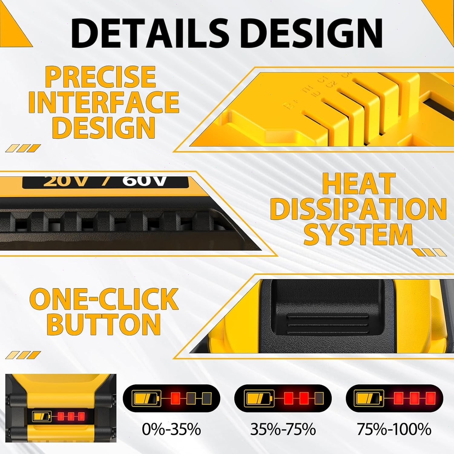 2Pack 12.0Ah for DeWalt FLEXVOLT 20V/60V MAX Battery Lithium-ion DCB609 /Charger