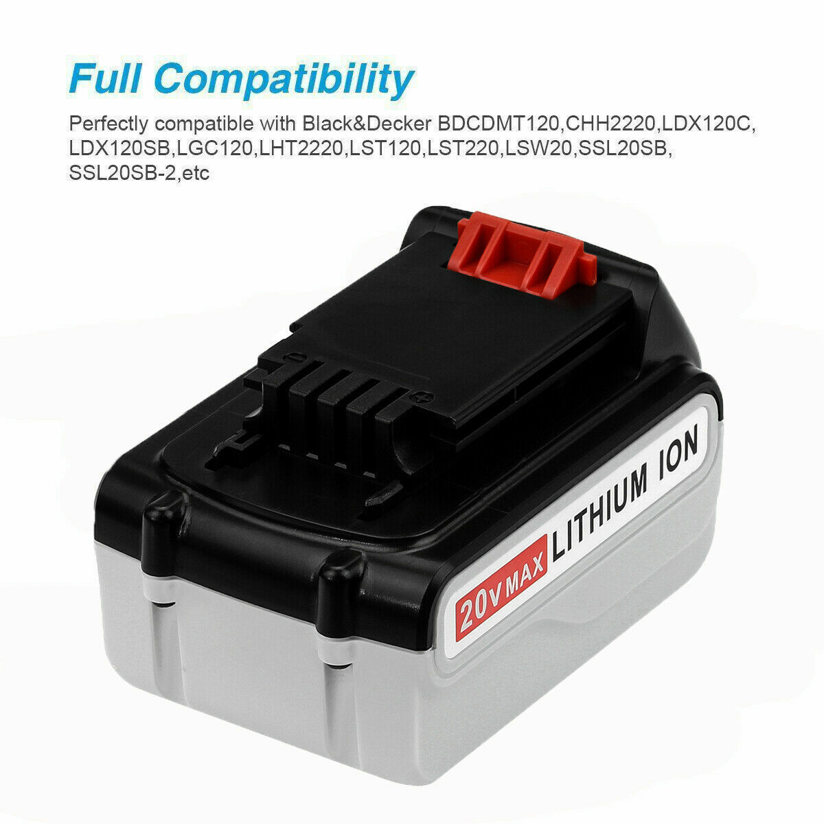 20-Volt LB2X4020 Battery FOR Black & Decker 20V MAX Lithium LBXR20 LBX20 LBXR36
