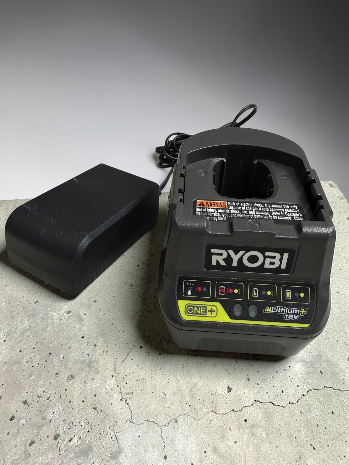 Ryobi ONE+ P118B | 18-Volt Lithium-Ion Replacement Battery Charger