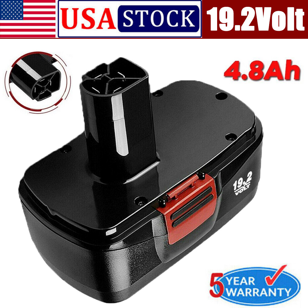 19.2 Volt For Craftsman C3 11375 4.8Ah Battery DieHard 130279005 130279003 11376