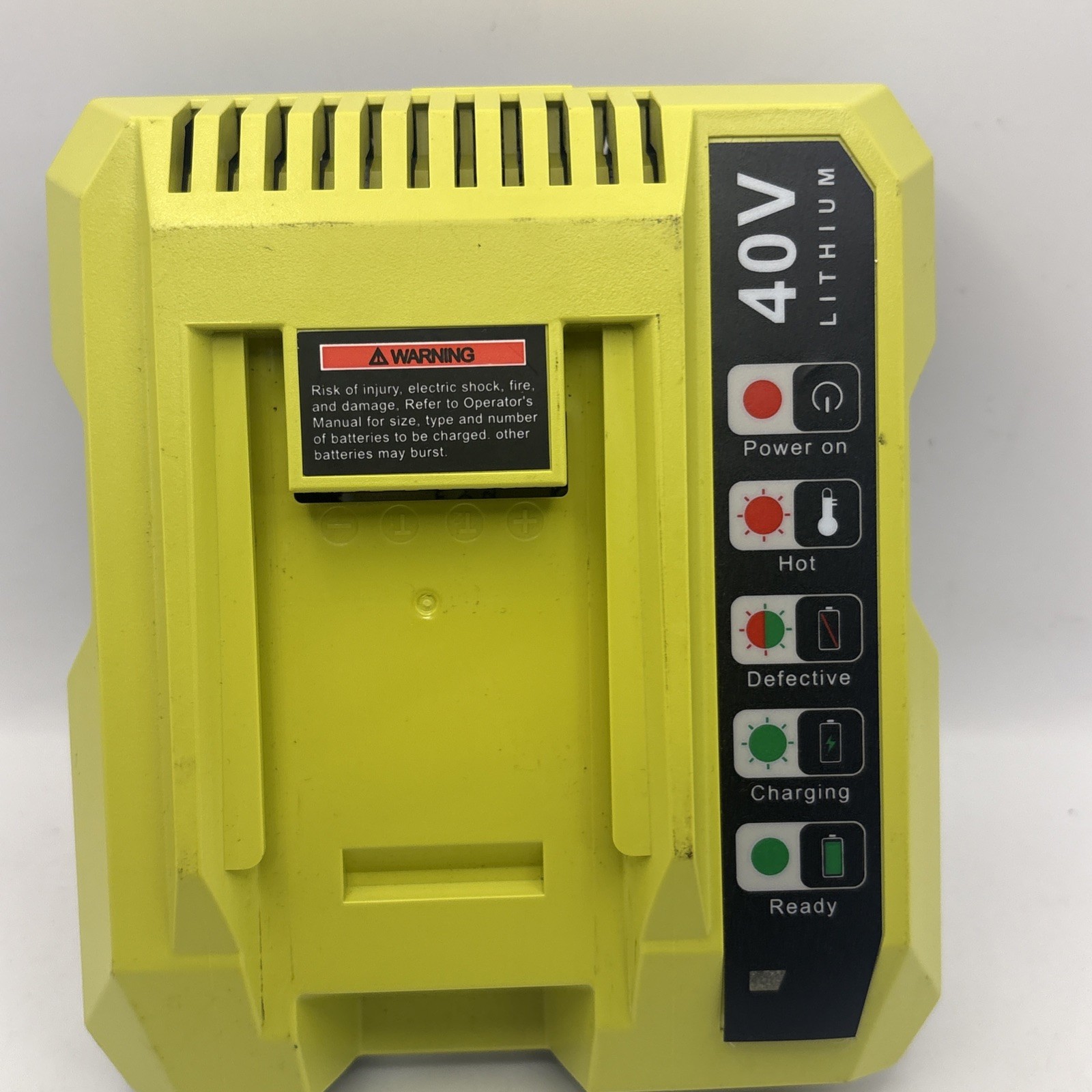 Rapid Charger For Ryobi 40V OP408VNM Lithium Battery OP406VNM OP40602 OP401 LED