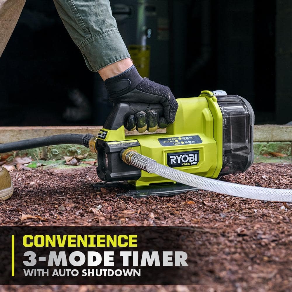 RYOBI ONE+ HP 18V Brushless 1/4 hp Battery Powered Transfer Pump (Tool-Only)