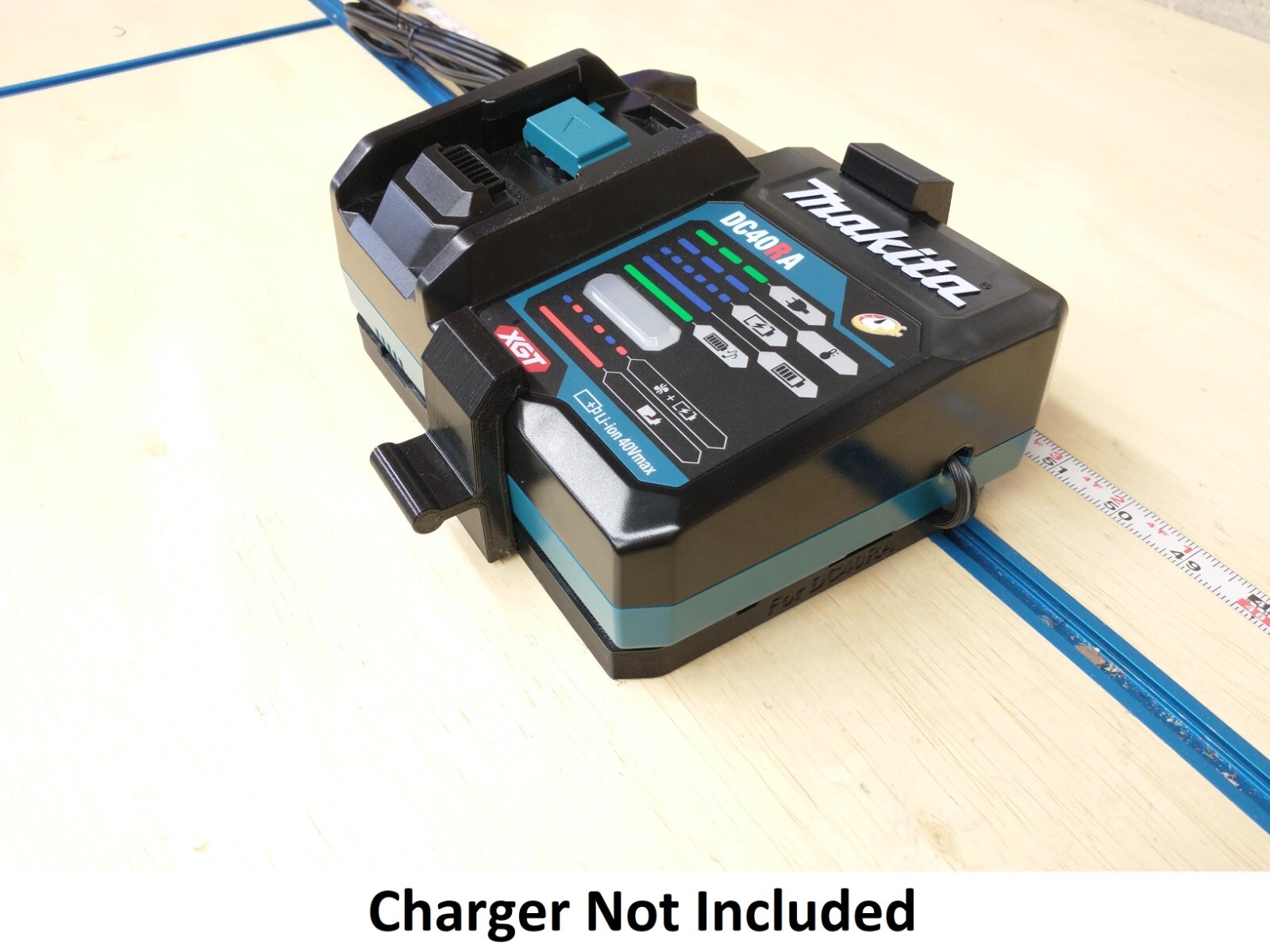 Wall Mount For Makita DC40RA Battery Charger, Made in USA