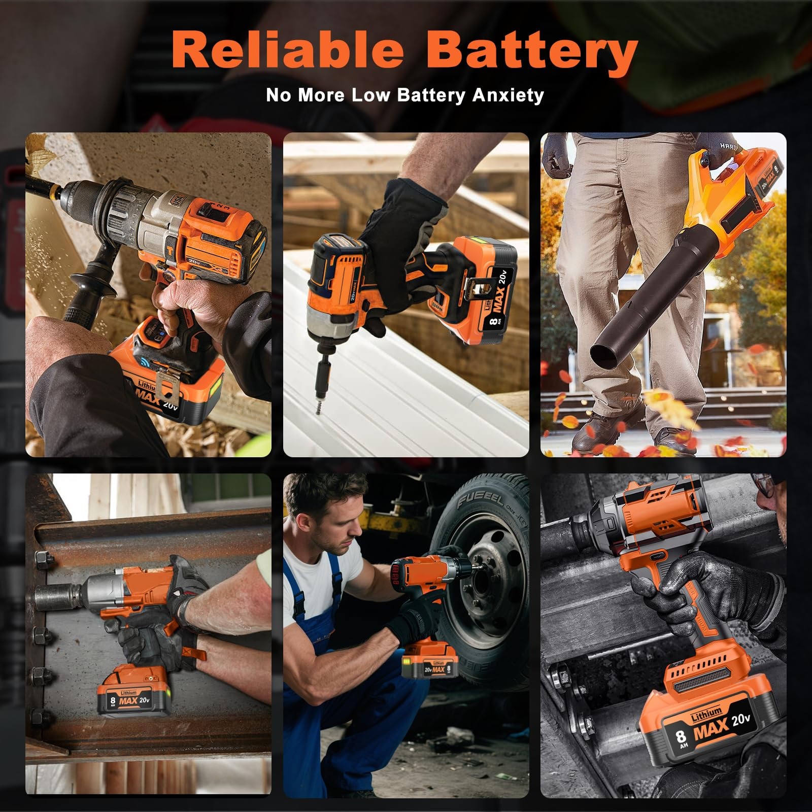 Bonacell 2Pack 8000Mah Replacement For Dewalt 20V Max Battery And Charger