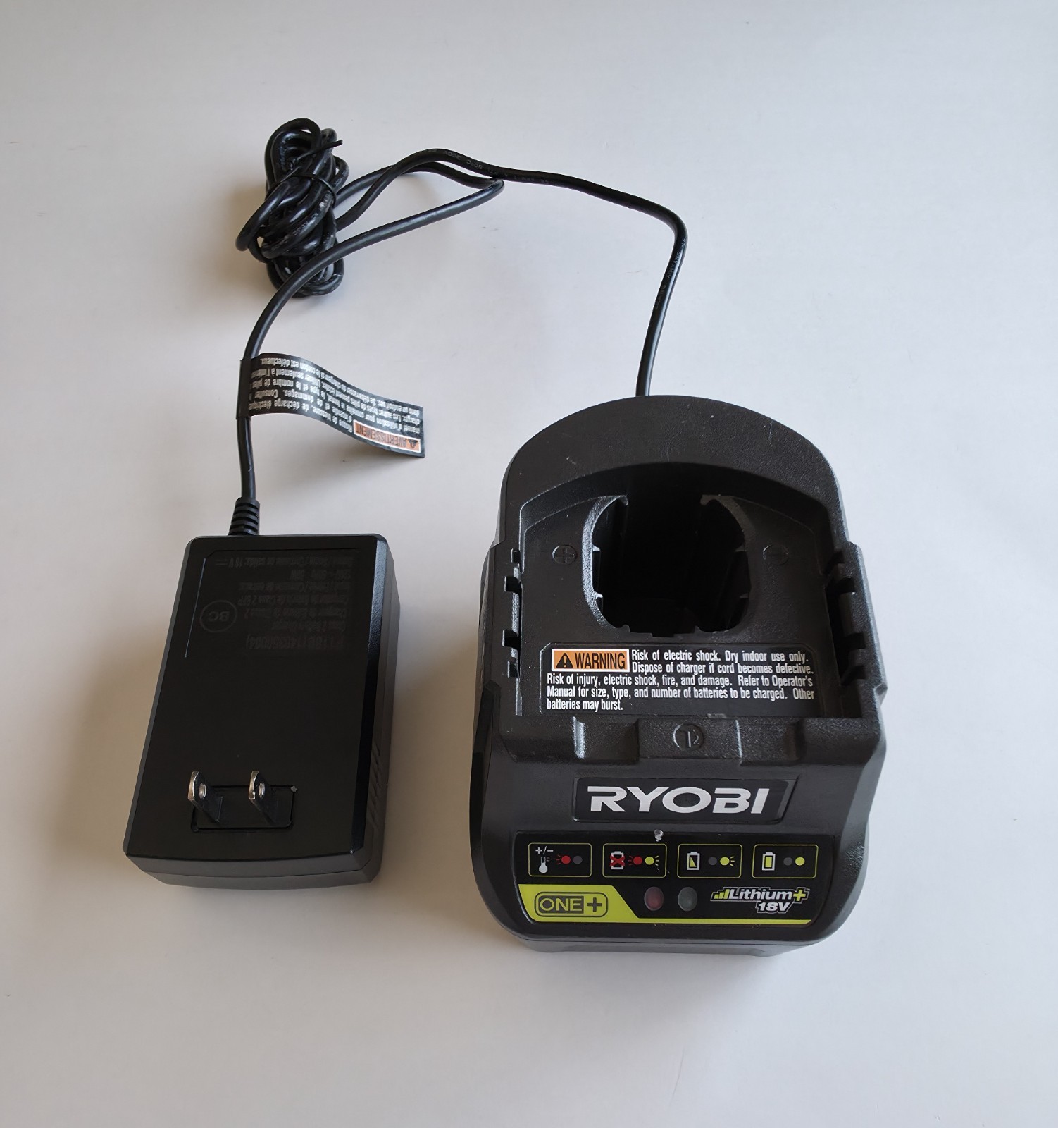 Ryobi 18V ONE+ P118B Lithium-Ion Battery Charger New No Box