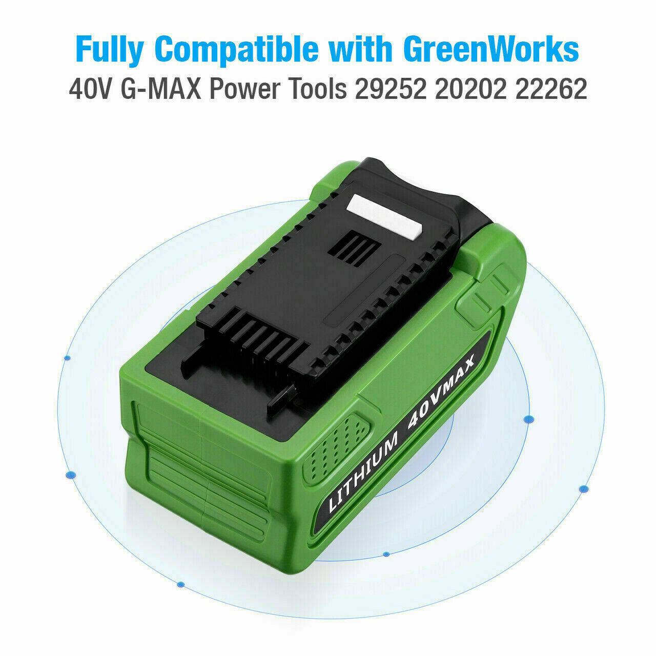 40V 6.0Ah For Greenworks G-MAX Lithium Battery 29472 29462 29252 20202 40 Volt
