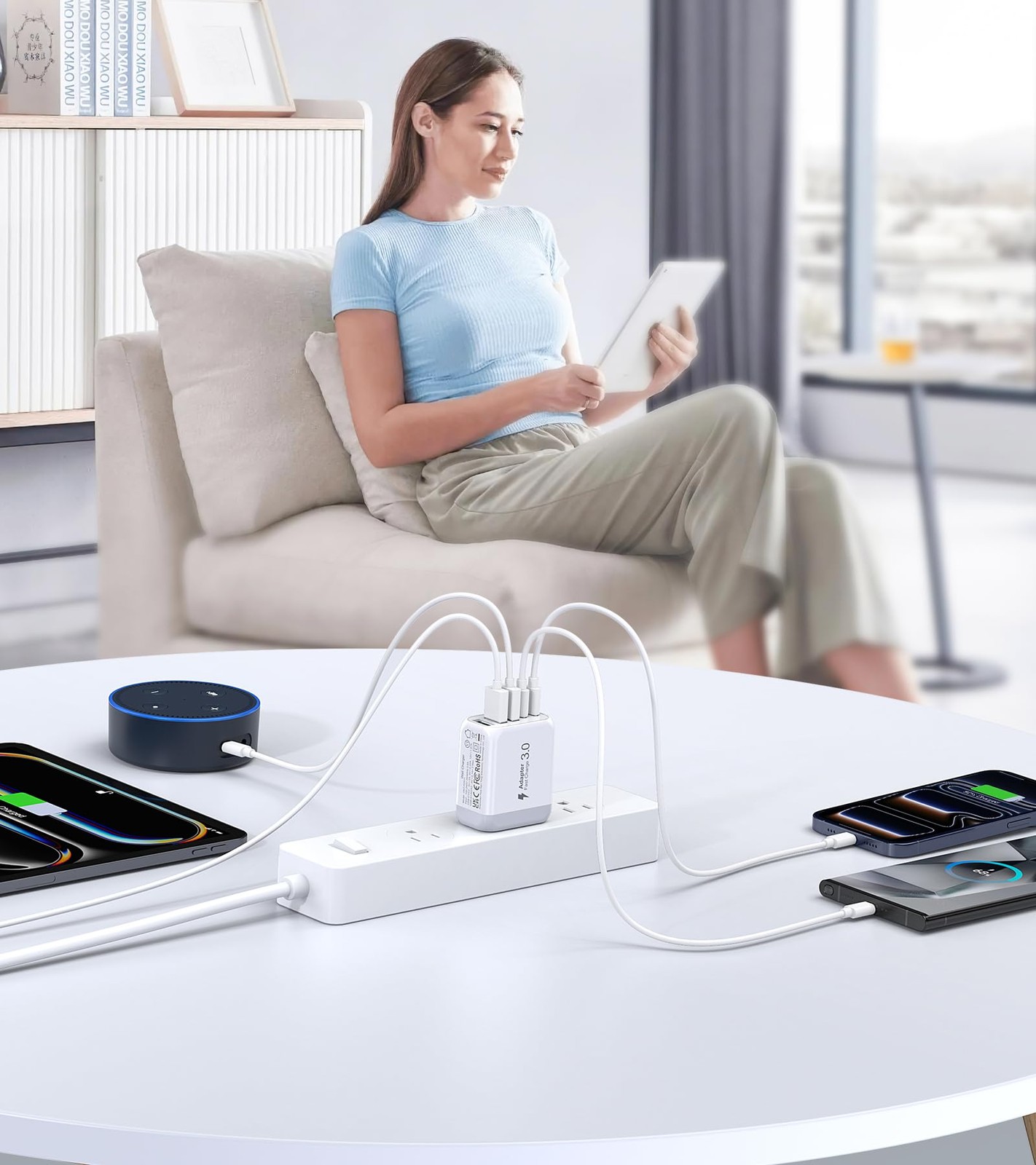 Csodince 60W Usb C Wall Charger Block 2Pack 5-Port C Charger Charging Block