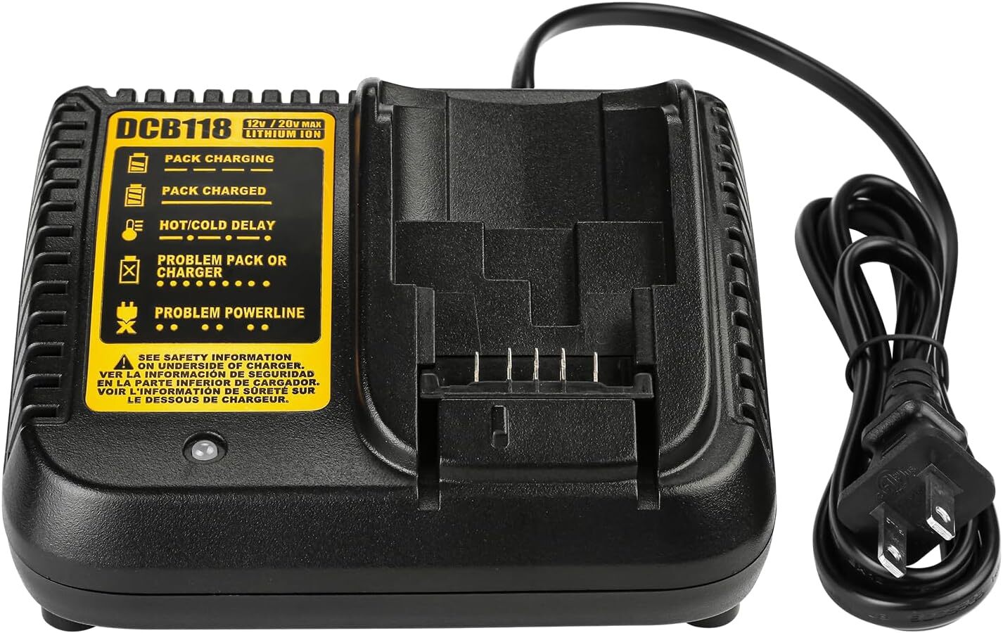 DCB118 For Dewalt Rapid Charger 20V MAX Lithium ion Battery DCB115 DCB107 DCB105