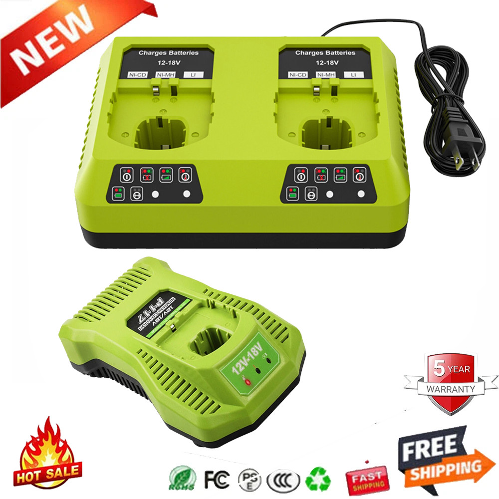 NEW Rapid Charger For RYOBI P108 18V One Plus High Capacity Lithium-ion Battery