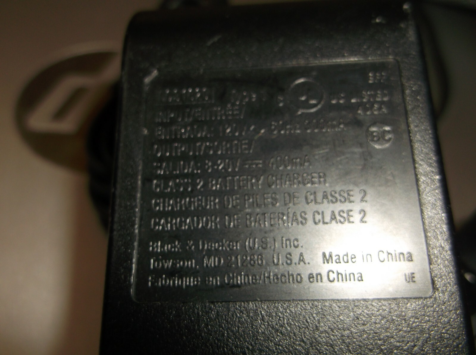Black & Decker LCS1620 20V charger-BRAND NEW