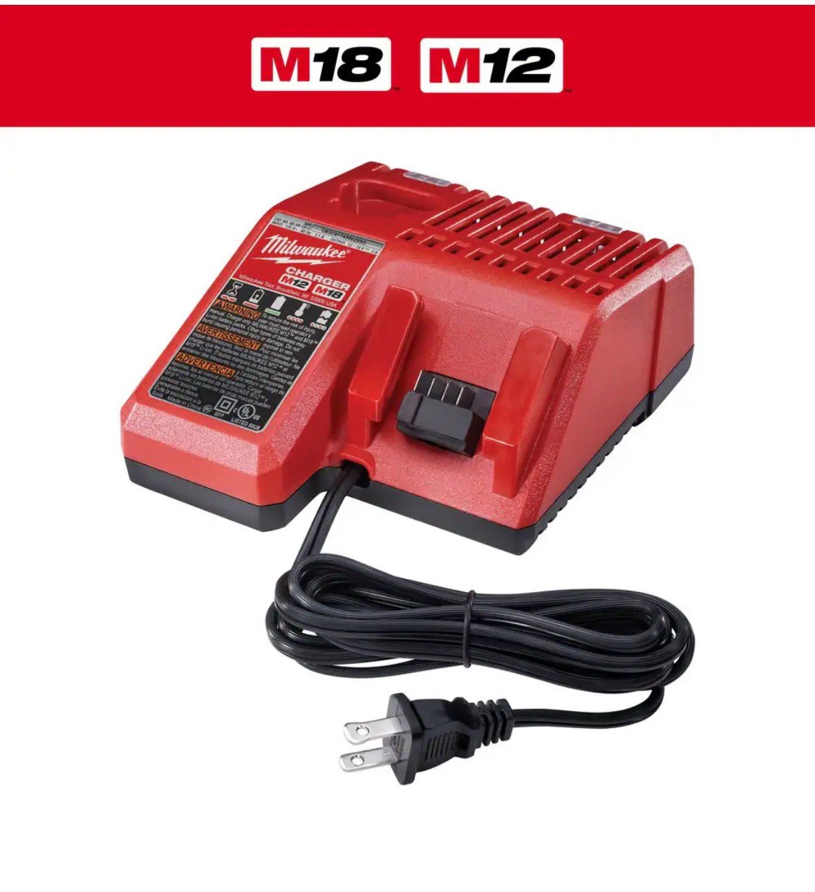 5 Pack NEW Milwaukee M12/M18 Battery Charger GENUINE OEM 48-59-1812 18V 12V