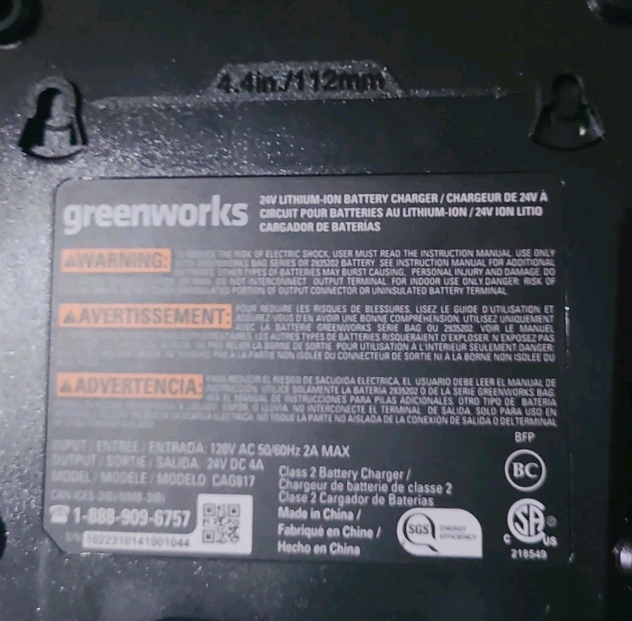 Greenworks 24V 4A Dual Slot Charger – CAG817