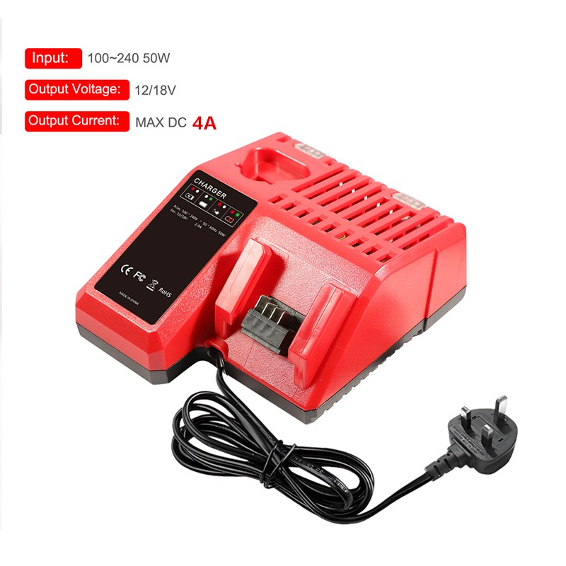Rapid Charger For MILWAUKEE 48-59-1812 18V FOR M12 FOR M18 LITHIUM 48-11-1811