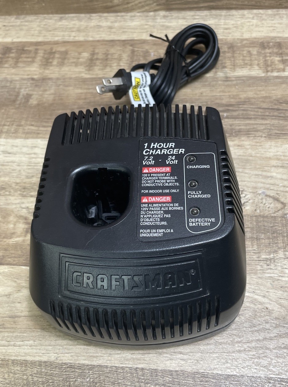 Craftsman BATTERY CHARGER OEM 1 Hour Fast 7.2V 12V 18V 19.2V 24V 1425301 Tested