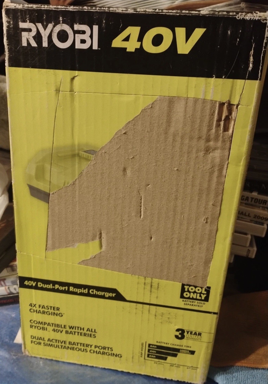 RYOBI 40V Lithium-Ion Rapid Charger