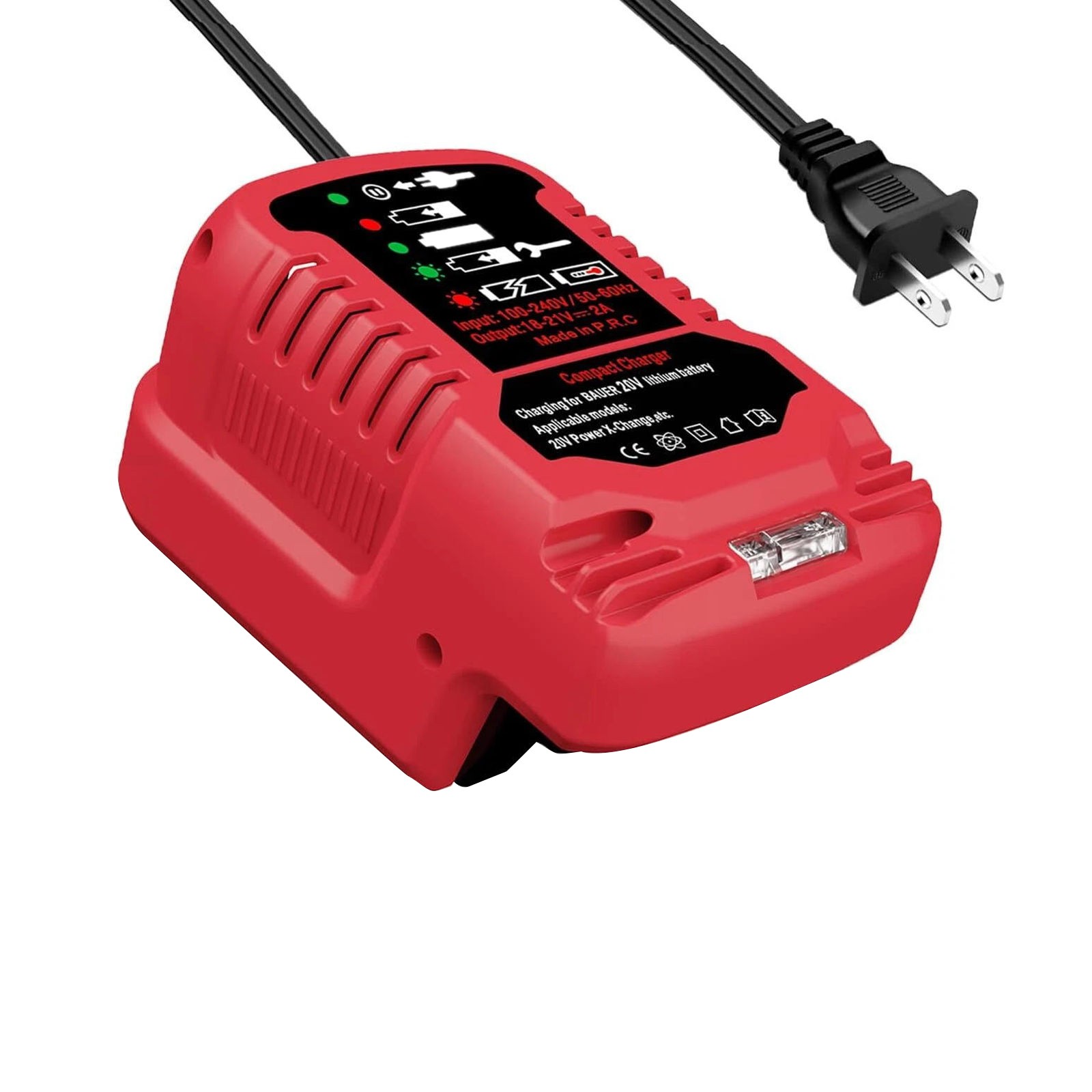 LED Indicator Charging Station for Bauer 20V Hypermax Lithium Batteries 2A