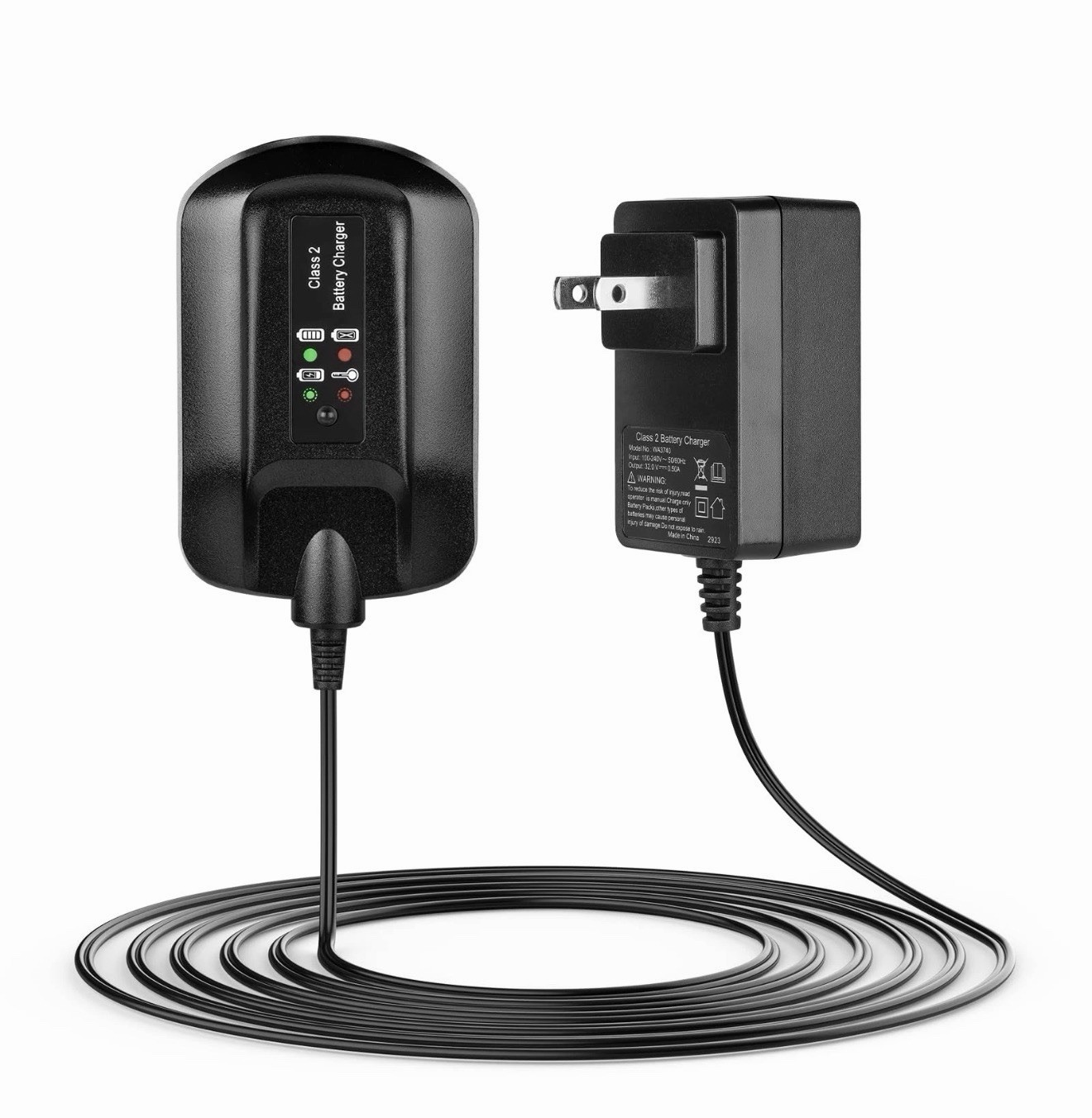 32V Replacement Charger Worx WA3740 WA3537 Lithium Battery black Mechanicants