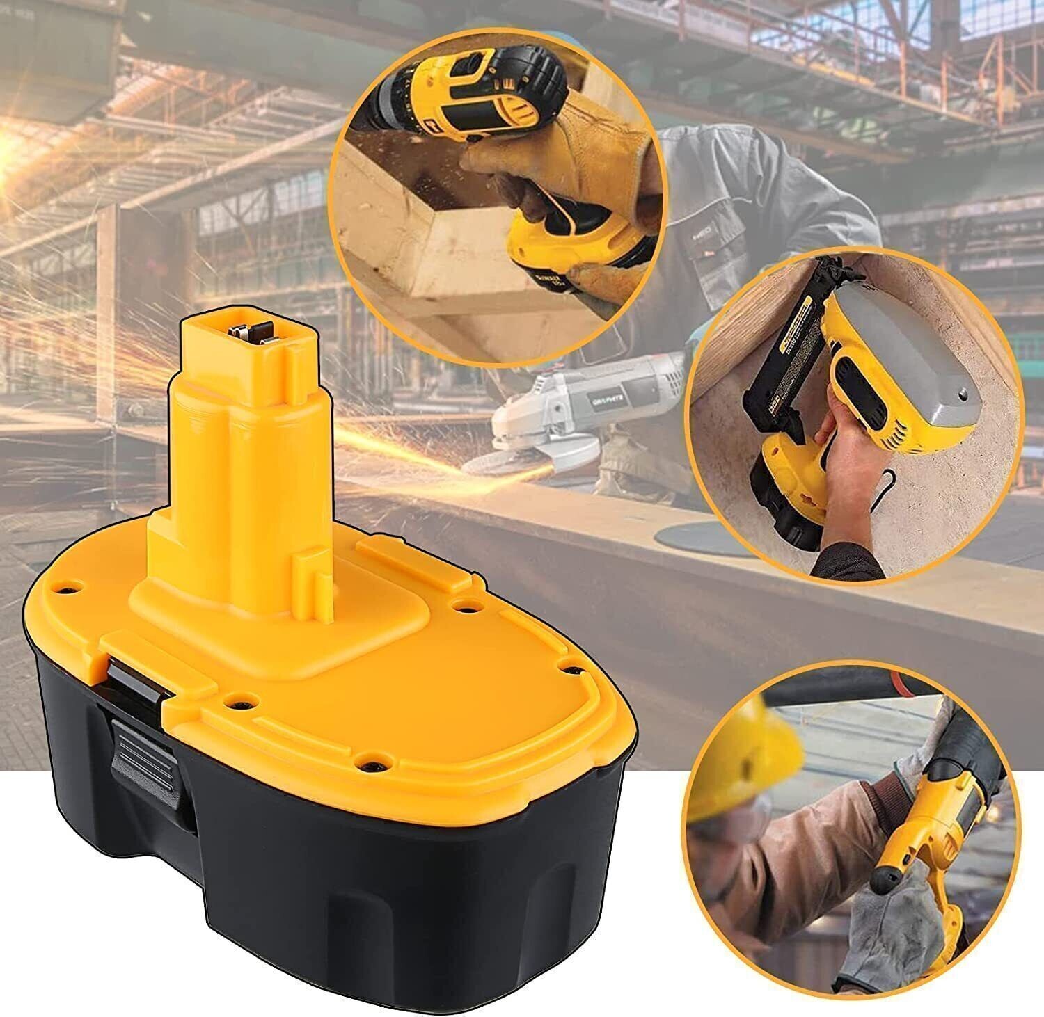 18 Volt DC9096-2 For DeWALT 18V 5.5Ah XRP NiMH Battery Pack DC9098 DW9096 DW9099
