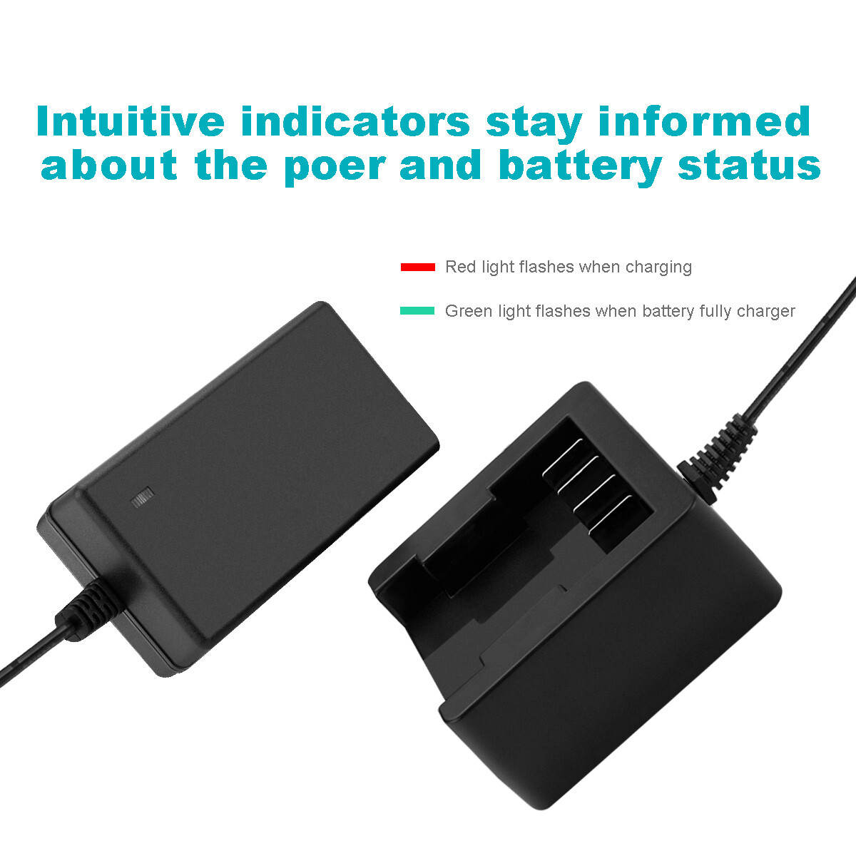 Li-ion Battery Charger For GreenWorks G-24 24V 29842 29322 29852 Battery