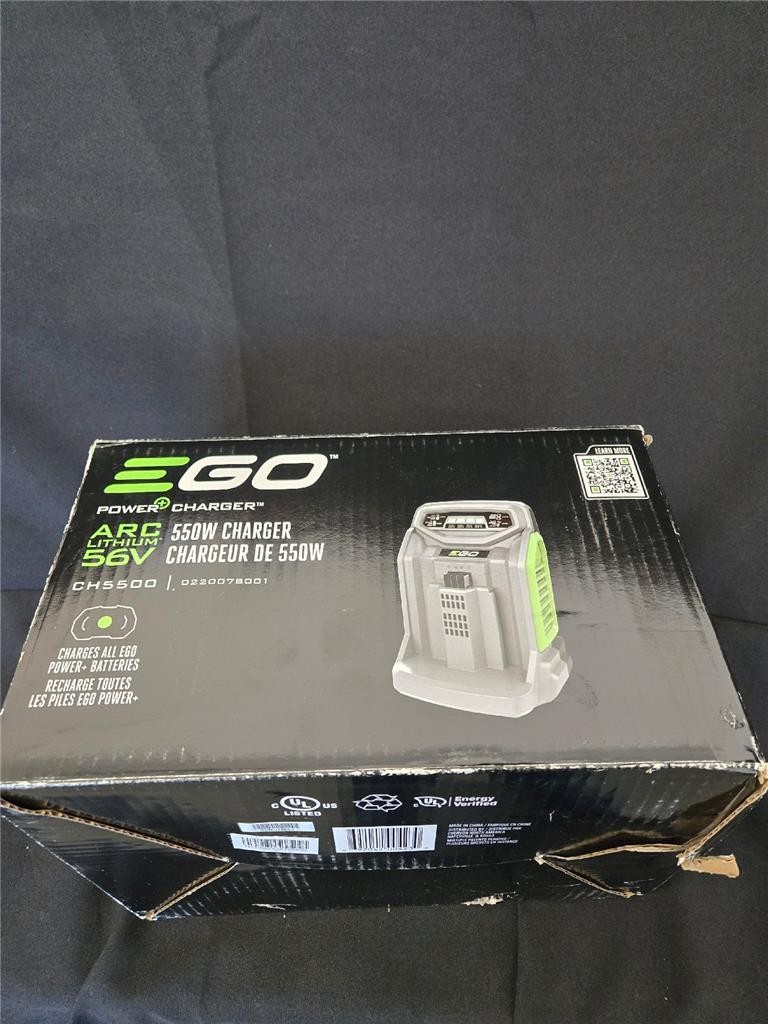 = EGO 550W Power Charger CH5500 550W POWER+ Rapid Charger + Batteries