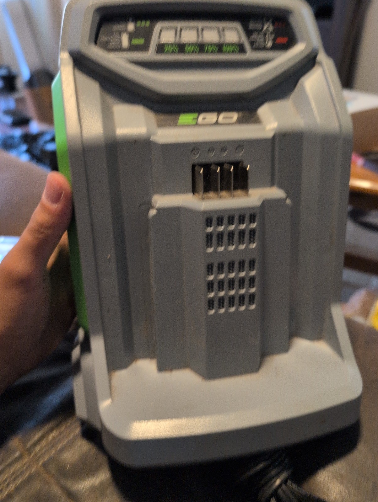 EGO Power+ CH5500 Rapid Charger 56V Lithium Ion Battery Charger Grey Green