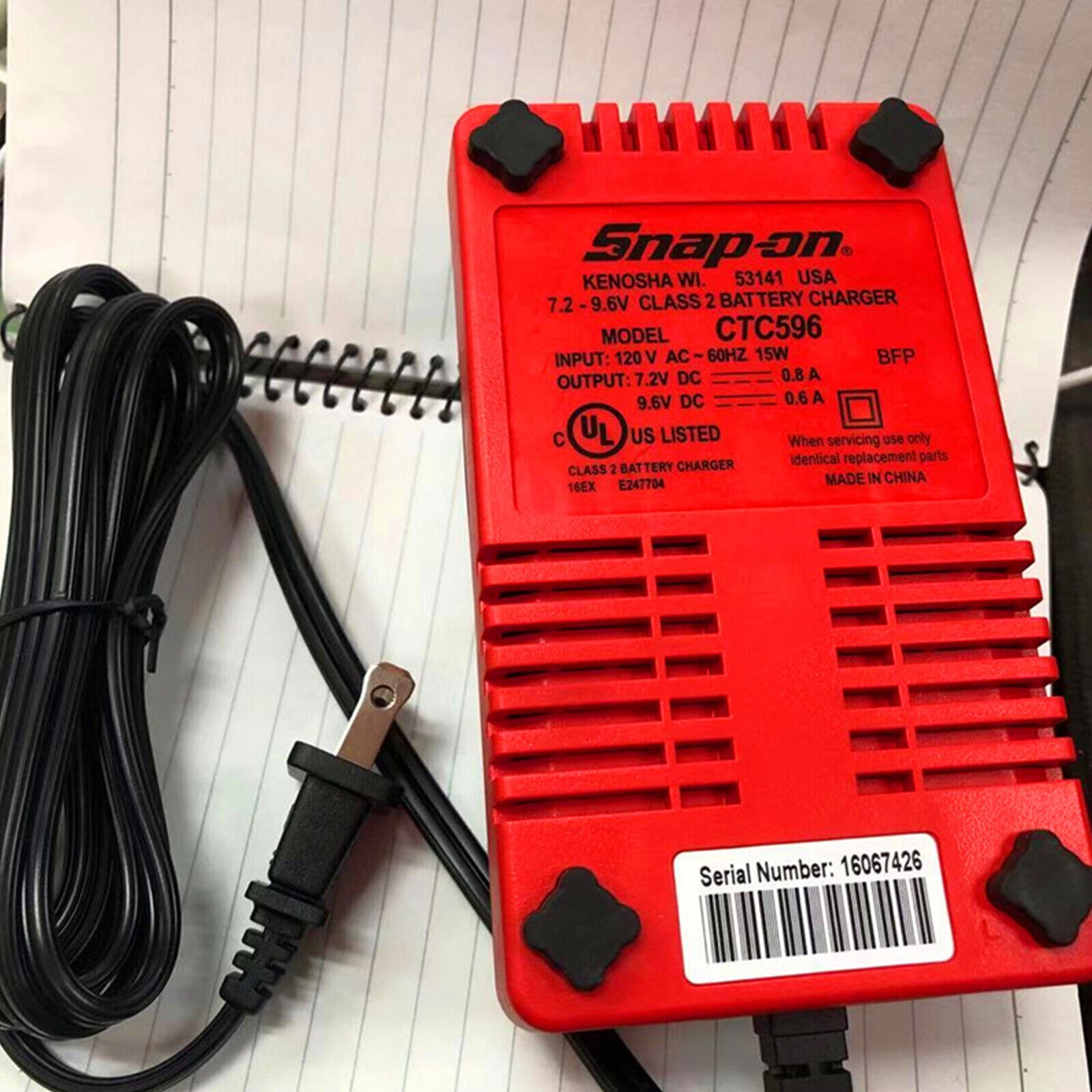 CTC596 CTCJ596 CTC572 Snap-on Battery Charger AC 110V Li-on Battery Charger Dock
