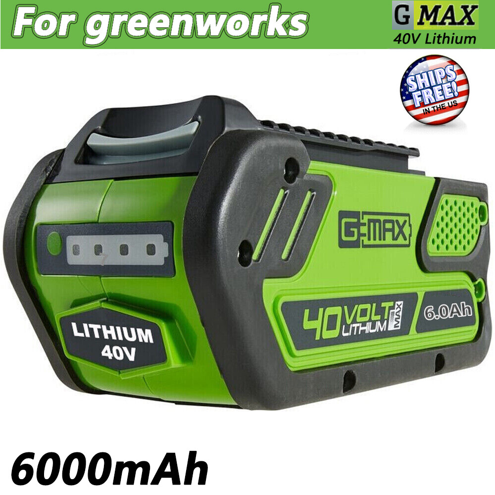 For Greenworks G-MAX 29462 RC40V 6.0Ah LITHIUM Battery 29472 29462 20202 29252