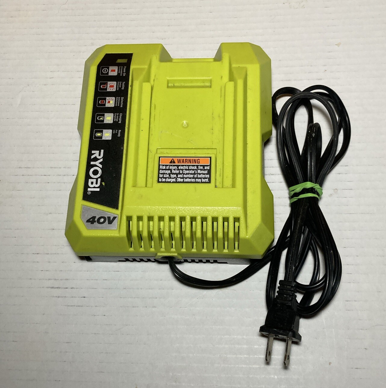 OEM Genuine Ryobi 40V Class 2 Battery Charger Model OP401