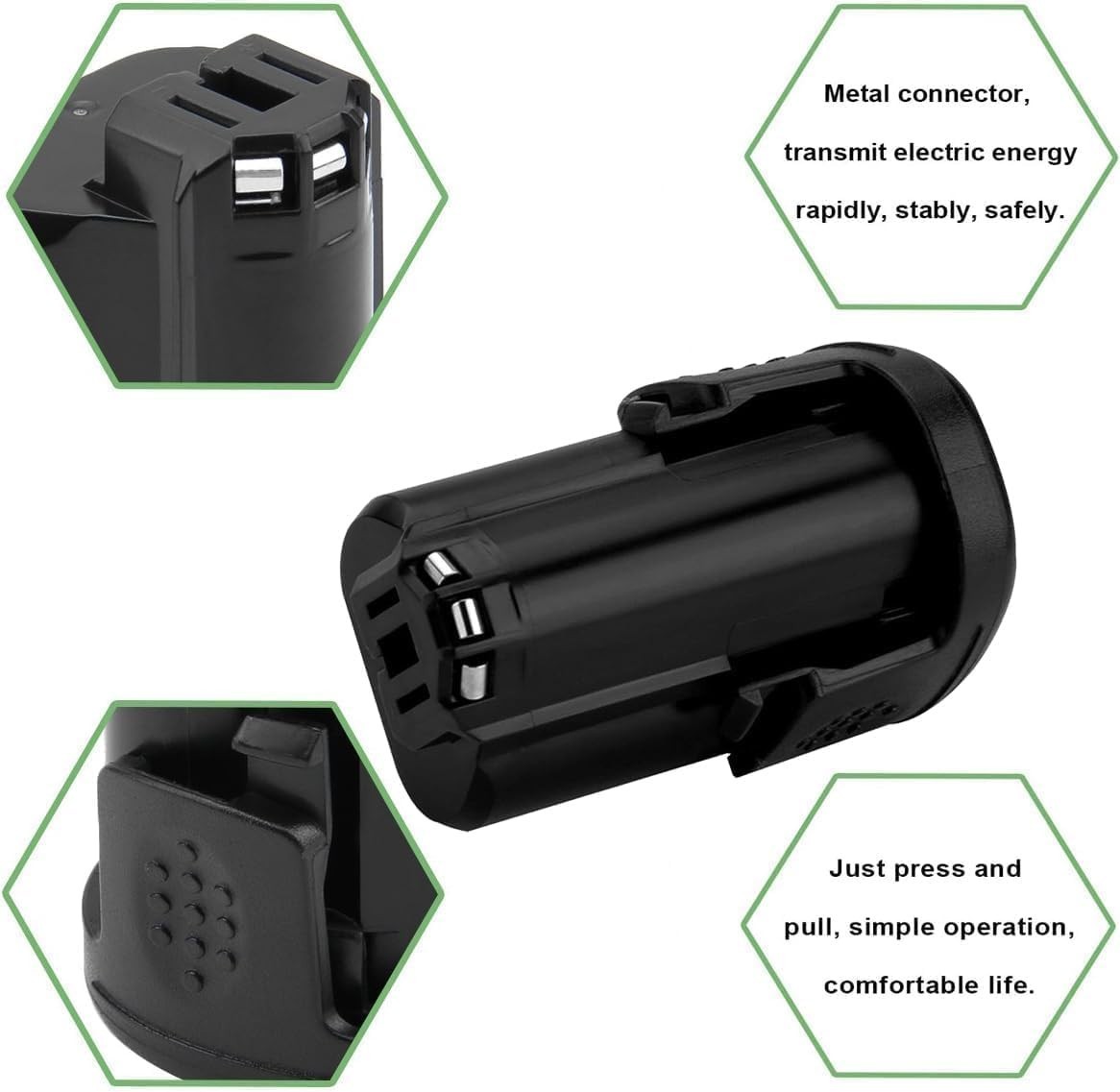 3.0Ah 12V Rechargeable Battery with Charger for Power Tool Compatibility