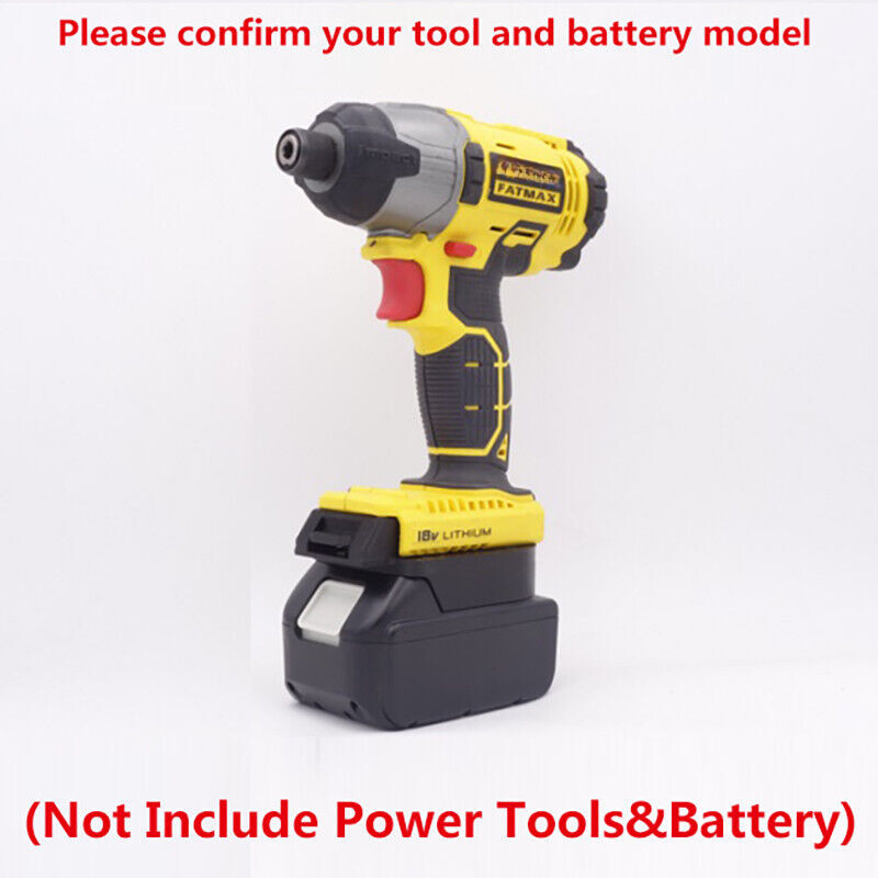 for Makita 18V/20V(Max) Tool Battery Convert to for STANLEY 18V Battery Adapter