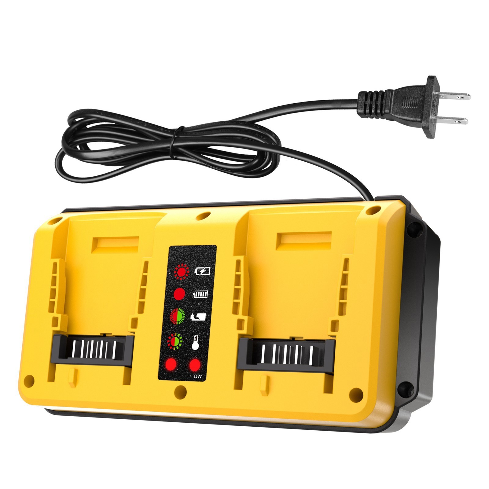 Dual Ports 90W Fast Charger for DeWalt 18V-20V MAX Lithium Battery DCB203 DCB204