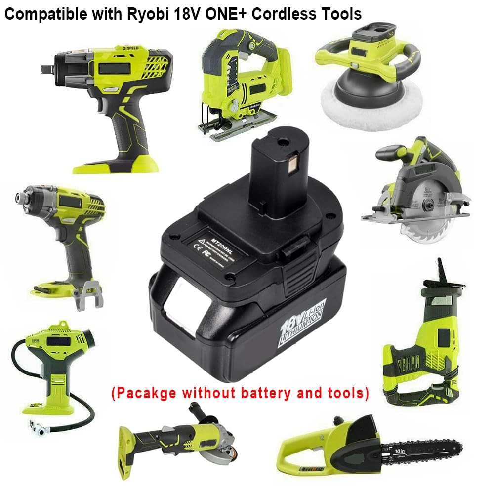 Qinizx Battery Adapter For Makita 18V Lithium Battery To Ryobi 18V One