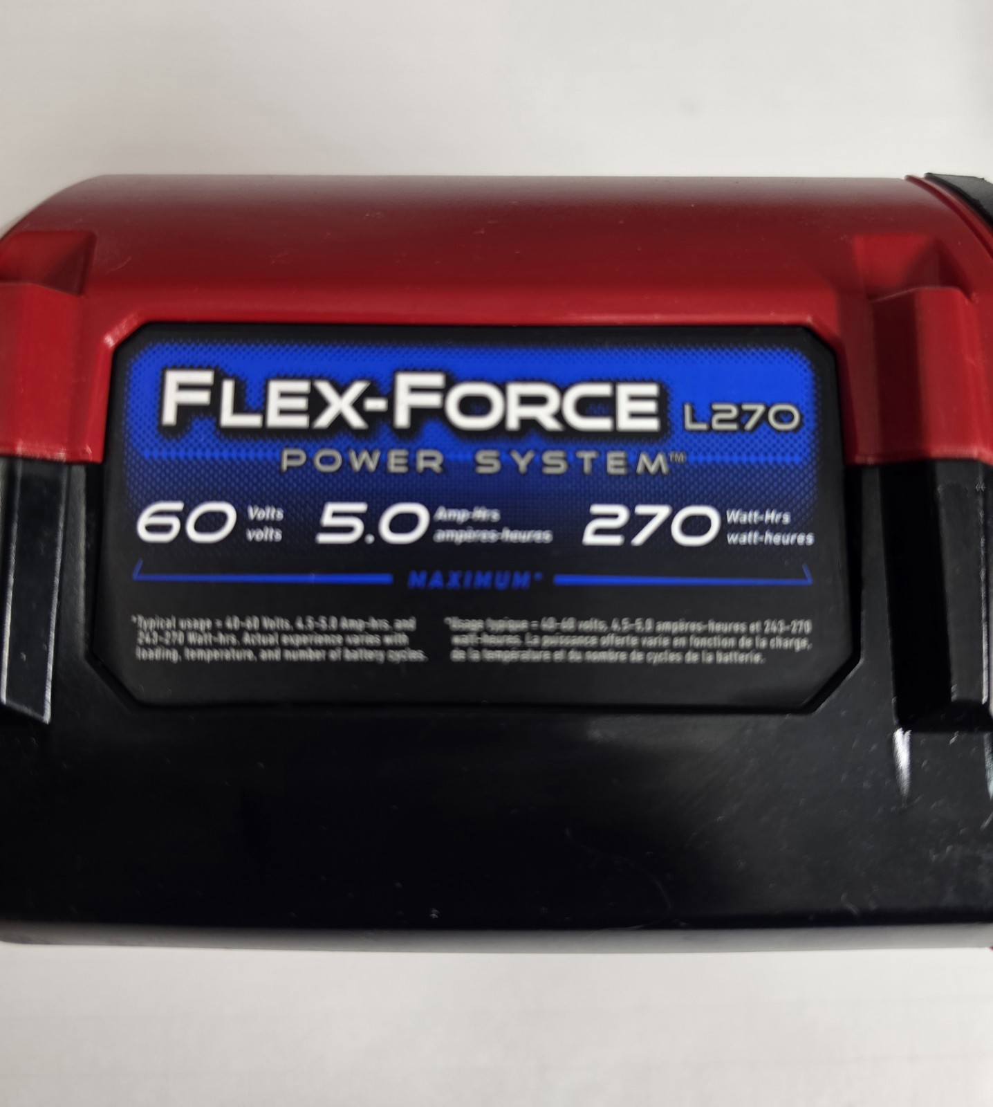 Toro 60 -Volt 5 Ah Lithium Ion (Li-ion) Battery 88650 USED