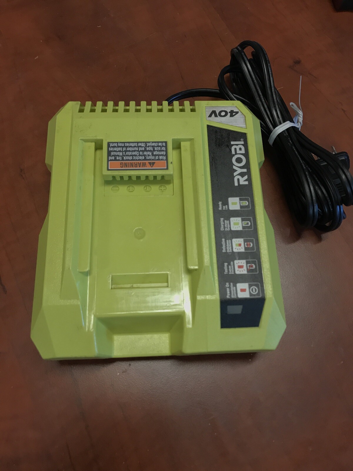 Slightly Used Genius RYOBI 40-Volt Lithium-Ion Charger OP401 Tested Works