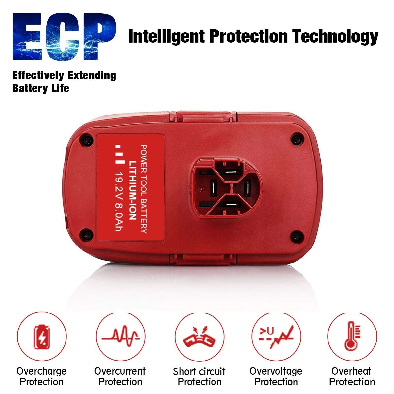 7.0Ah for Craftsman C3 XCP Lithium Ion Battery 19.2 Volt 130279005 PP2030 35702