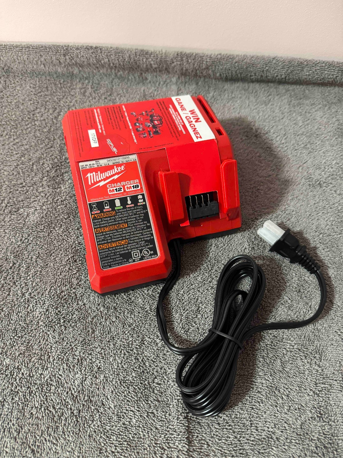 Milwaukee M12/M18 Battery Charger Lithium 18V 18 Volt *NEW*