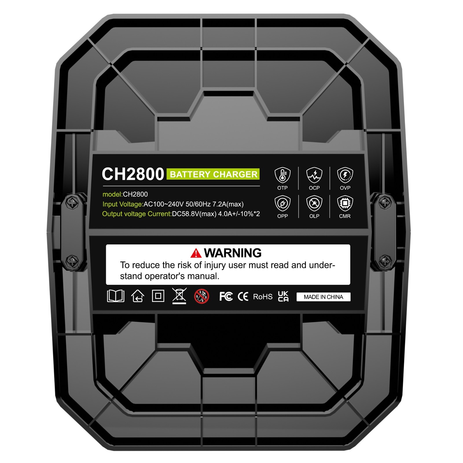For EGO Power+ 56-Volt Lithium-ion Battery Dual Ports Rapid Charger CH2800D New