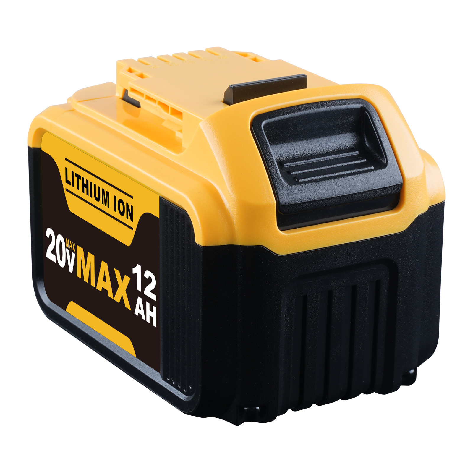 2PCS 20V DCB201 For Dewalt 20 Volt Max Lithium Battery DCB203 DCB207 DCB205 12AH